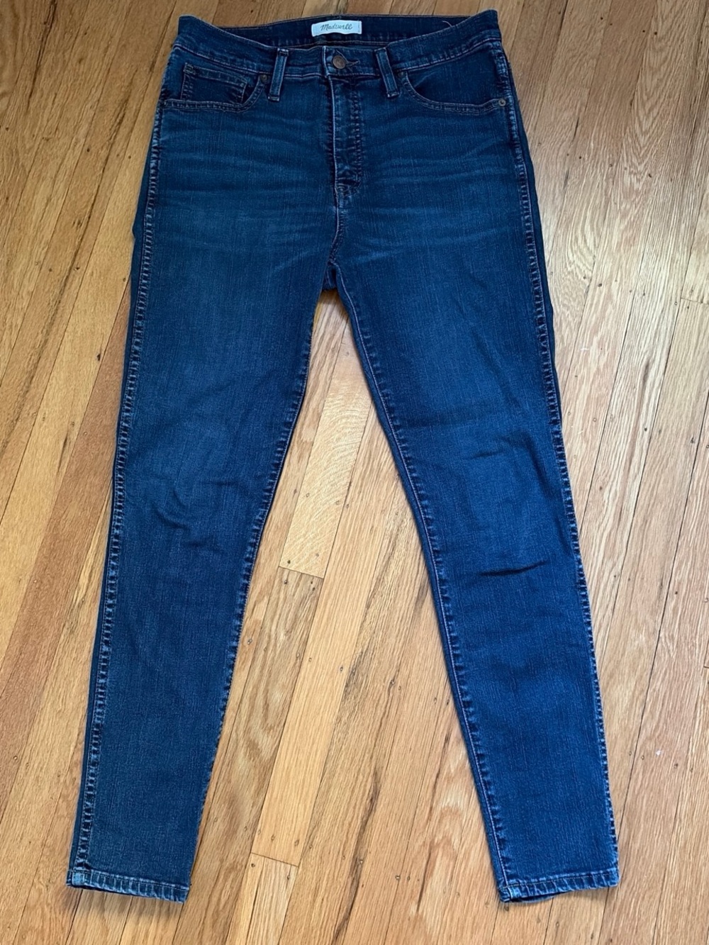 Madewell Blue 10” High-Rise Slim Jeans